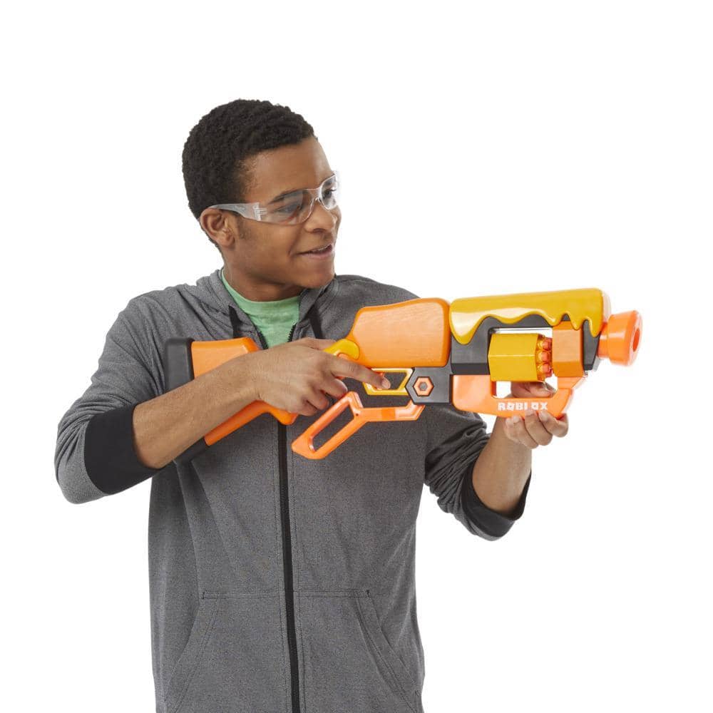 Nerf -  Roblox Adopt Me! - Bees! Lever Action Blaster 8 Nerf Elite Darts Code To Unlock In-game Virtual Item