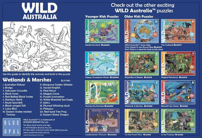 Blue Opal - Wild Australia Wetlands & Marshes Jigsaw Puzzle 150 Pieces