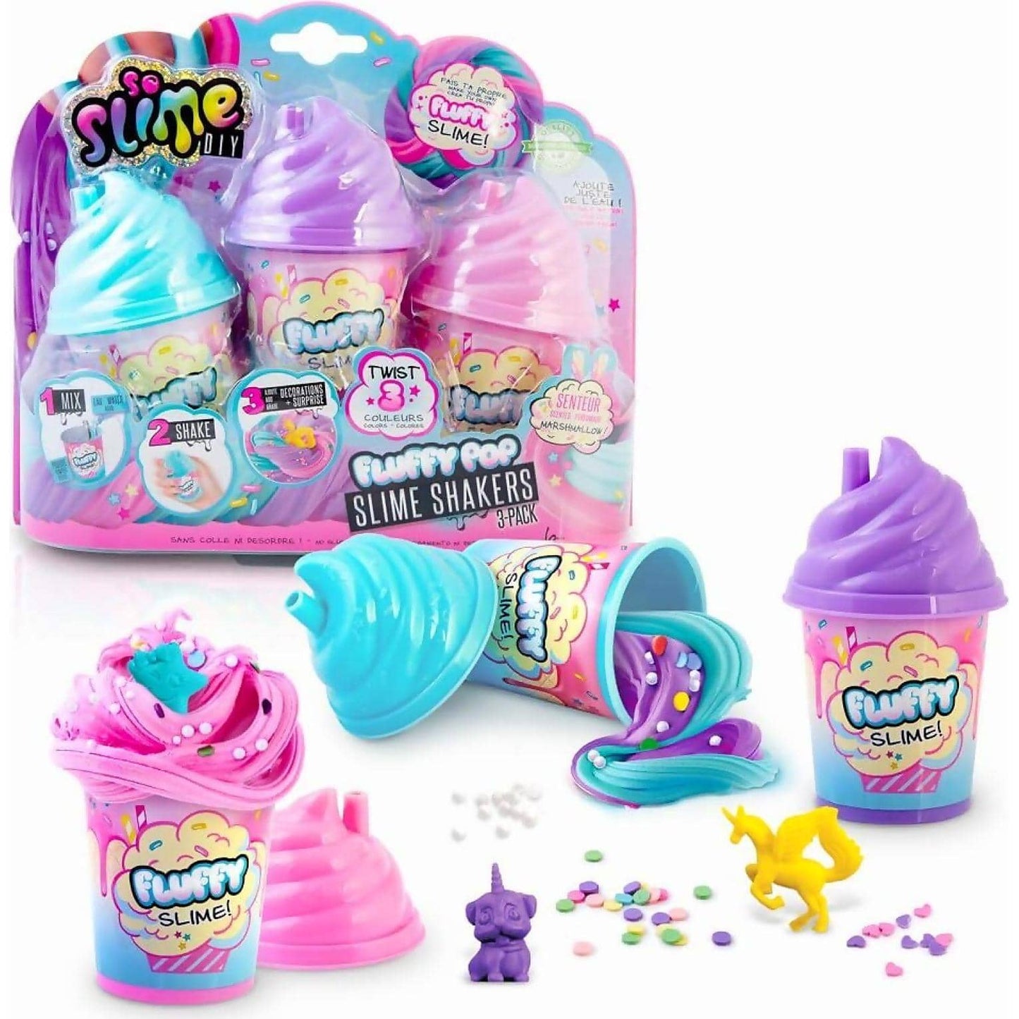 So Slime -  Diy - Fluffy Pop Shaker 3pk