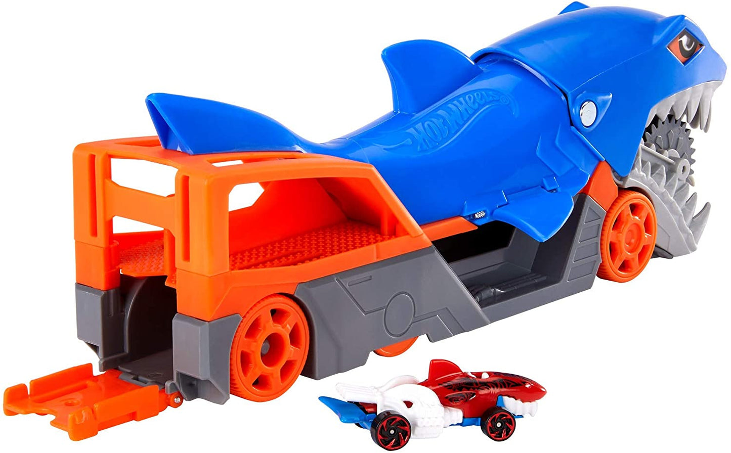 Hot Wheels - ® - Shark Chomp Transporter Playset With One 1:64 Scale Car Mattel