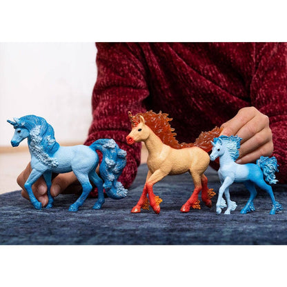 Schleich - Elementa Water Flames Unicorn Foal Animal Figurine