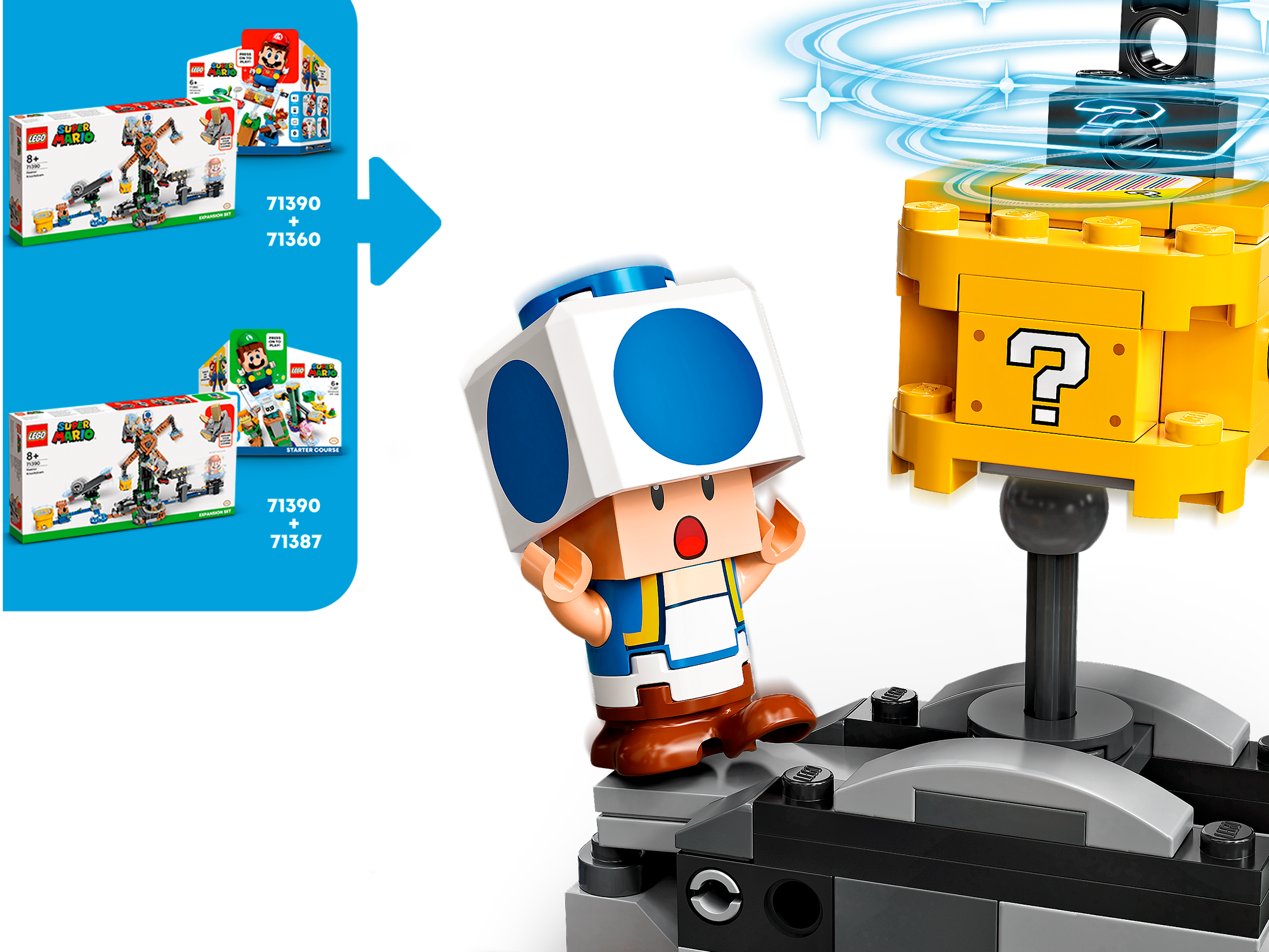 LEGO 71390 Reznor Knockdown Expansion Set - Super Mario