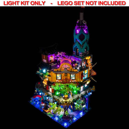 Light My Bricks - LIGHT KIT for LEGO Ninjago City Gardens 71741