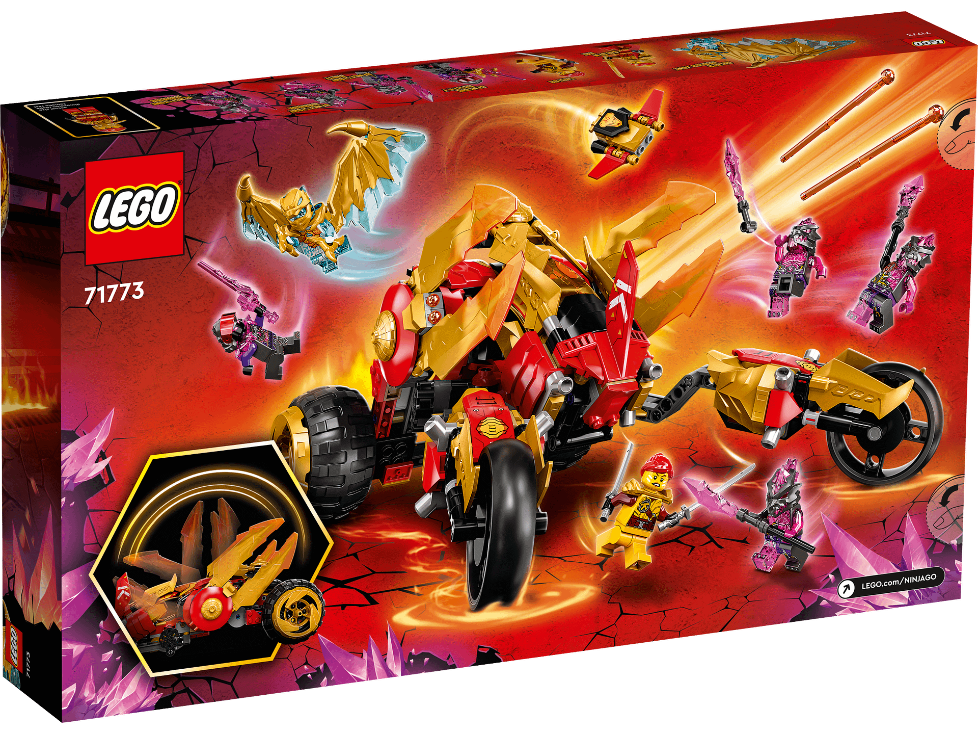 LEGO 71773 Kai s Golden Dragon Raider - Ninjago