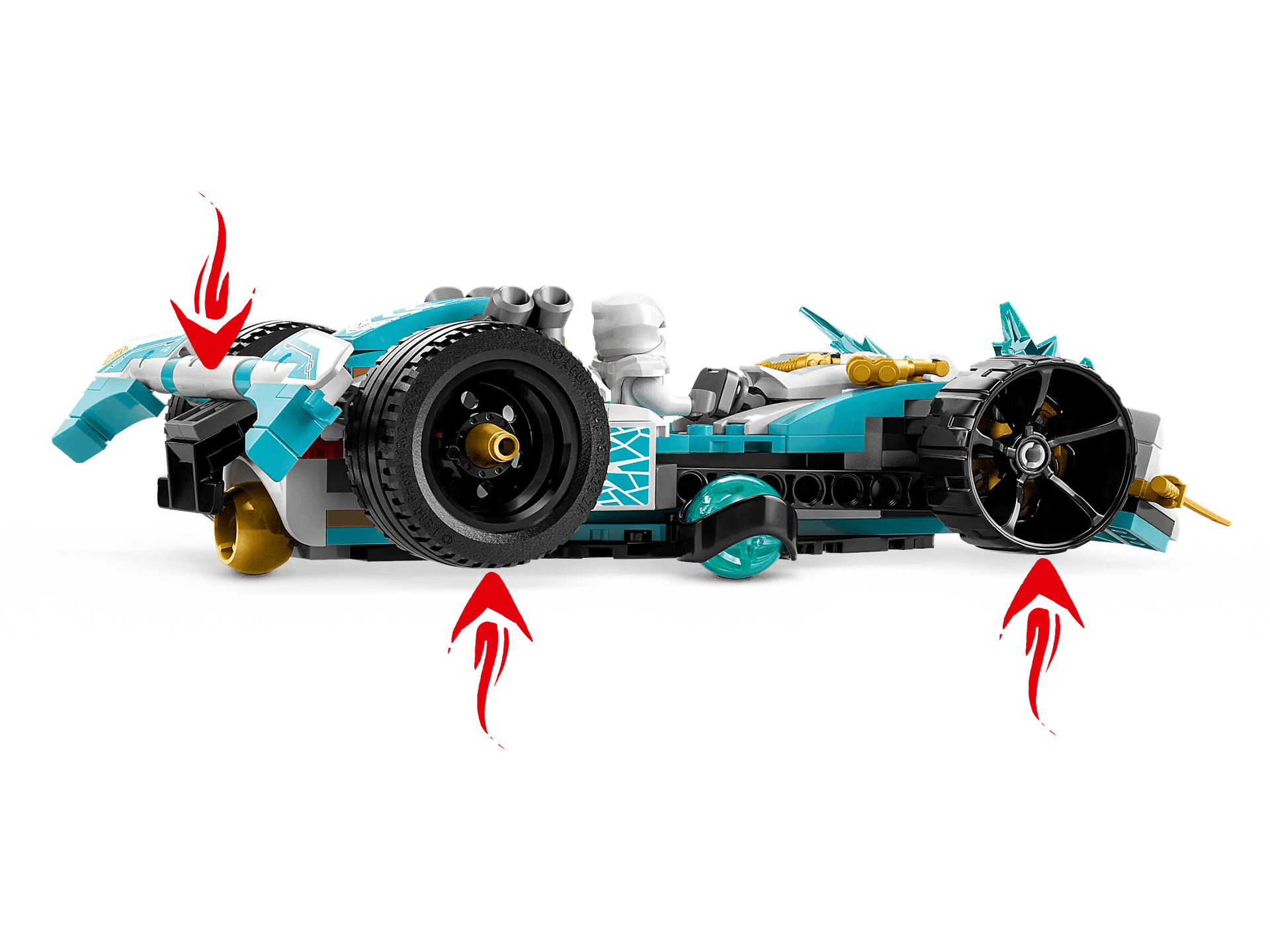 LEGO 71791 Zane s Dragon Power Spinjitzu Race Car - Ninjago