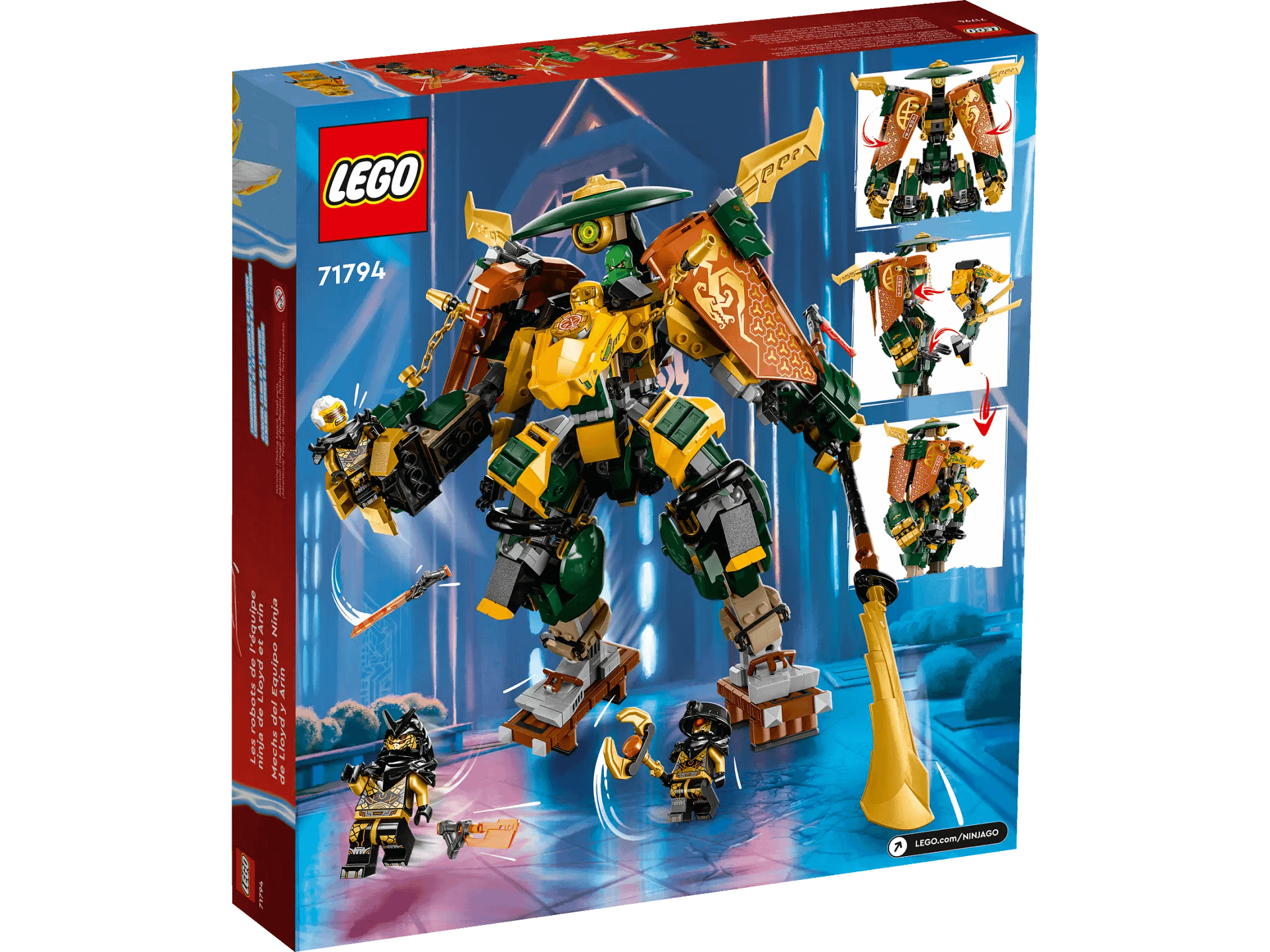 LEGO 71794 Lloyd and Arin's Ninja Team Mechs - Ninjago