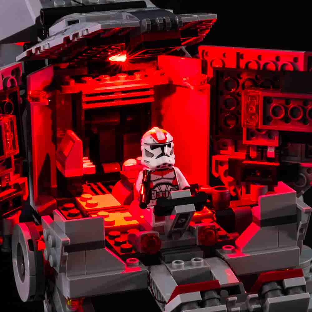 Light My Bricks - LIGHT KIT for LEGO AT-TE Walker 75337 - Light My Bricks