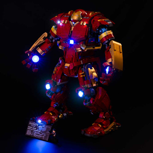 Light My Bricks - LIGHT KIT for LEGO Hulkbuster 76210
