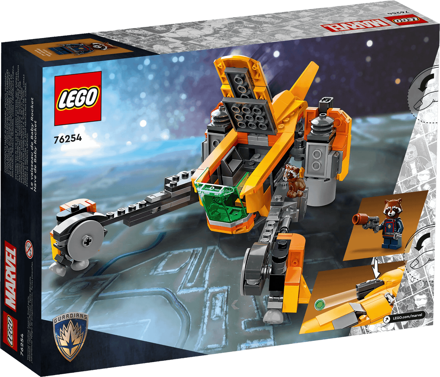 LEGO 76254 Baby Rockets Ship - Super Heroes Marvel Guardians of the Galaxy Volume 3
