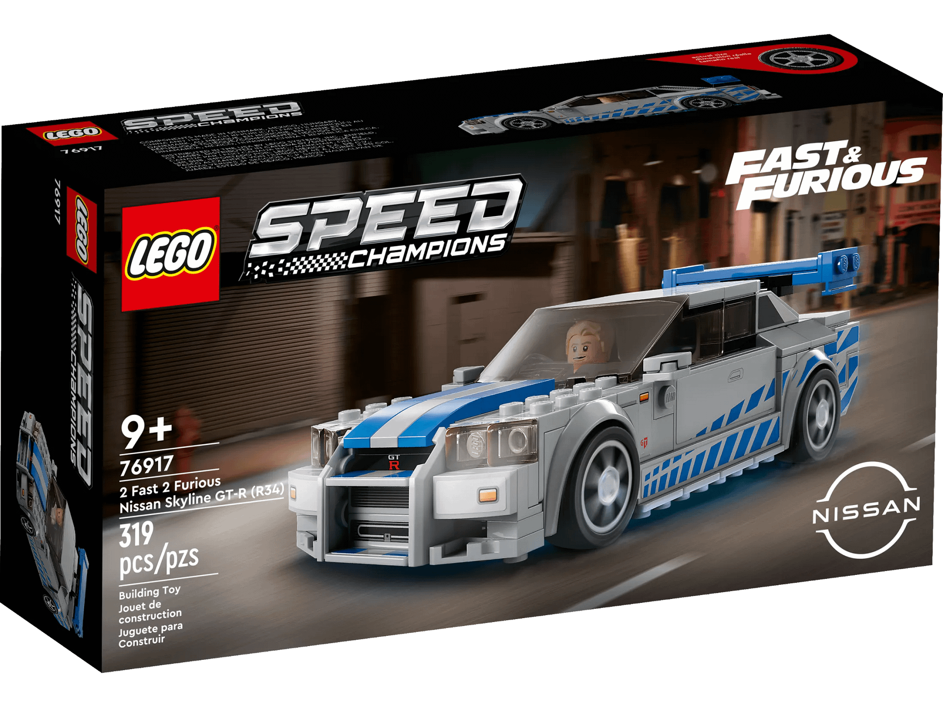 LEGO 76917 2 Fast 2 Furious Nissan Skyline GT-R (R34) - Speed Champions