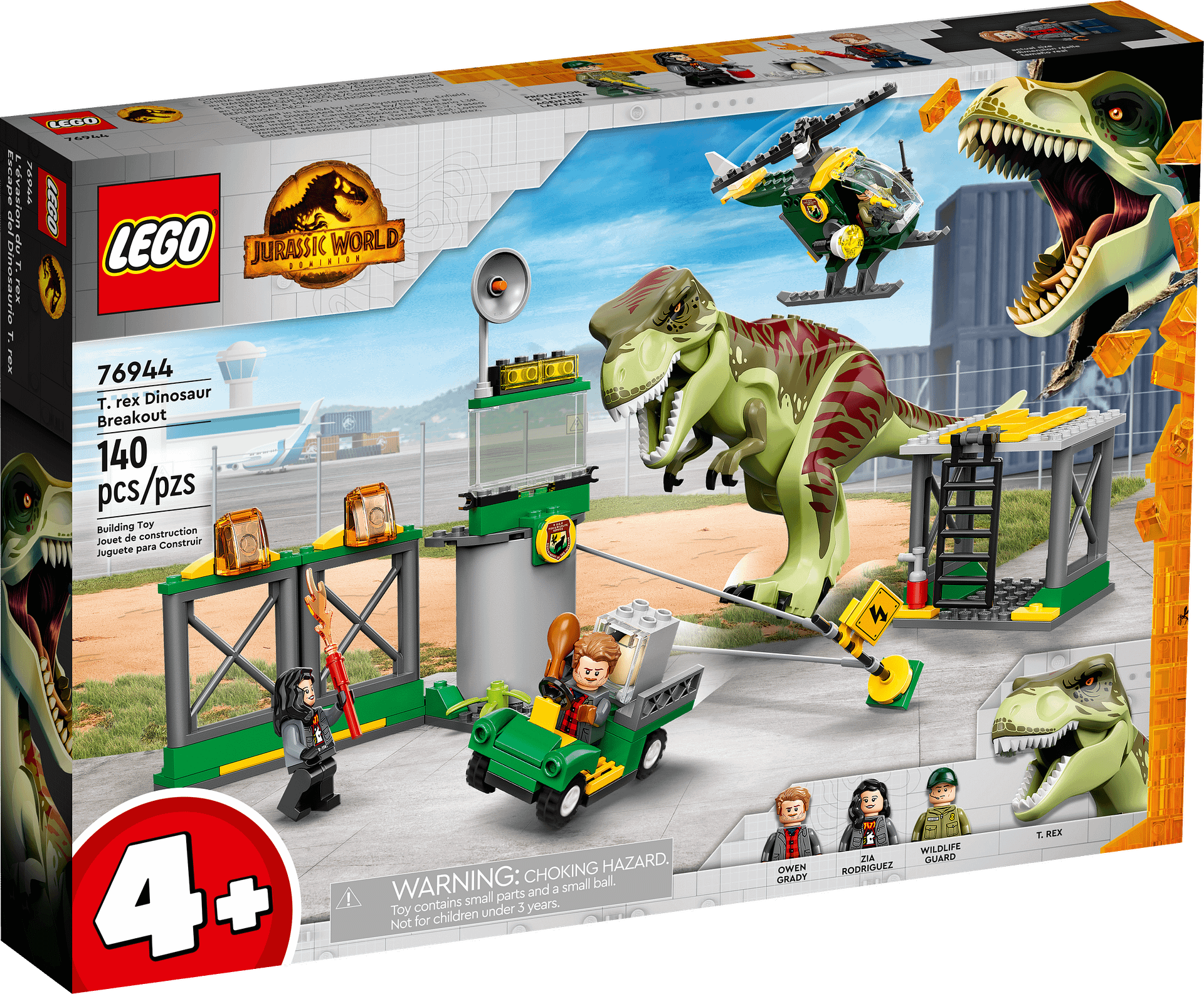 LEGO 76944 T. rex Dinosaur Breakout - Jurassic World 4+