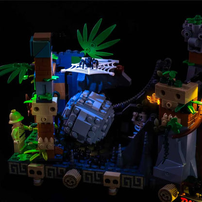 Light My Bricks - Light Kit For LEGO Indiana Jones Temple of the Golden Idol 77015