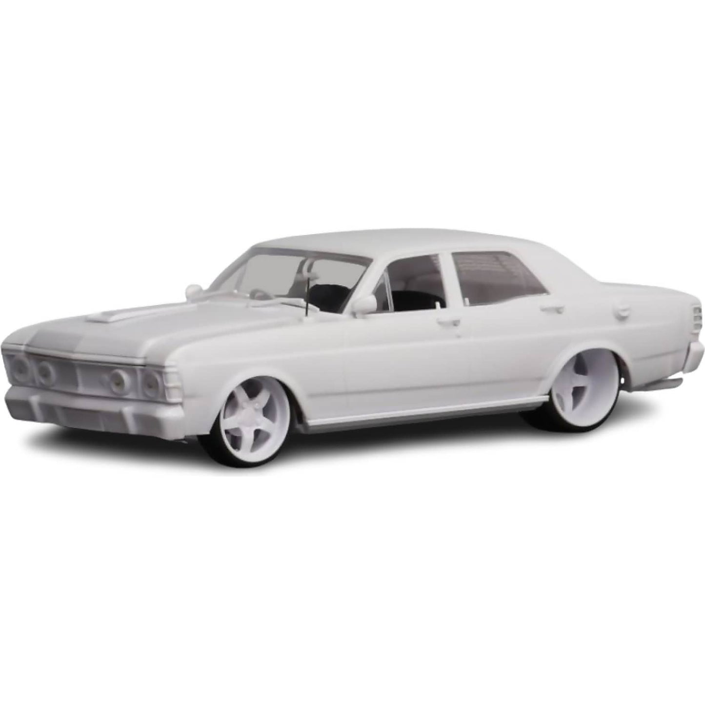 DDA Collectibles -  1:24 Scale - Ford Falcon XW GTHO Custom Slammed Sealed Body Opening Bonnet with Engine - Plastic Diecast Model Kit