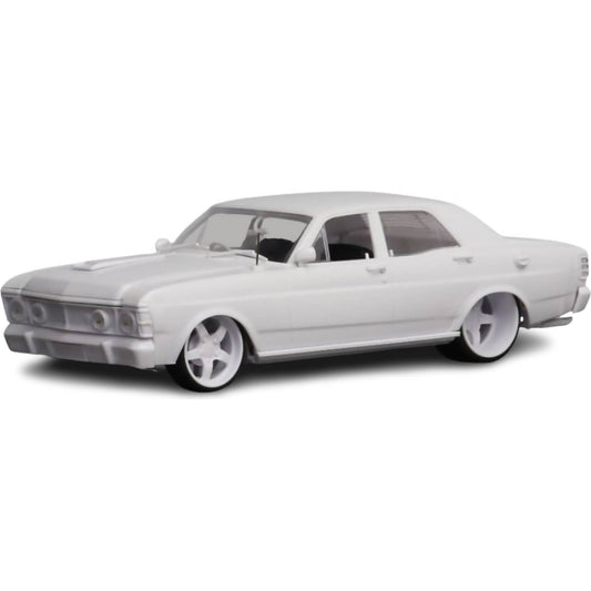 DDA Collectibles -  1:24 Scale - Ford Falcon XW GTHO Custom Slammed Sealed Body Opening Bonnet with Engine - Plastic Diecast Model Kit