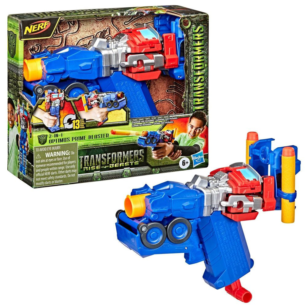 Nerf -  Transformers Rise Of The Beasts 2-in-1 Optimus Prime Blaster Hasbro