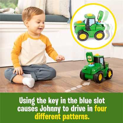 John Deere -  Kids - Key-n-go Johnny Tractor With 15 Interactive Ways To Play - Tomy