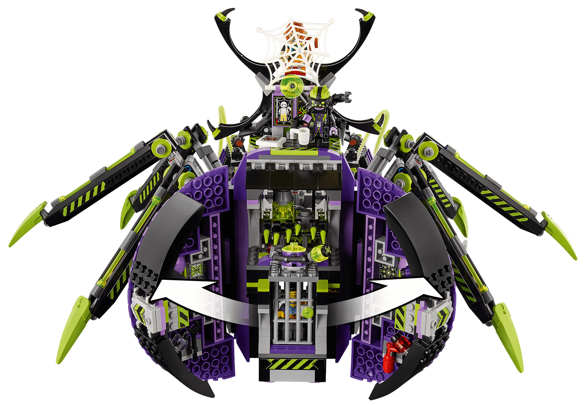 LEGO 80022 Spider Queen's Arachnoid Base - Monkie Kid