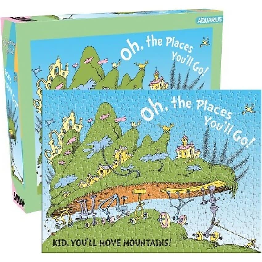 Aquarius - Dr. Seuss Oh The Places You’ll Go! Jigsaw Puzzle 500 Pieces