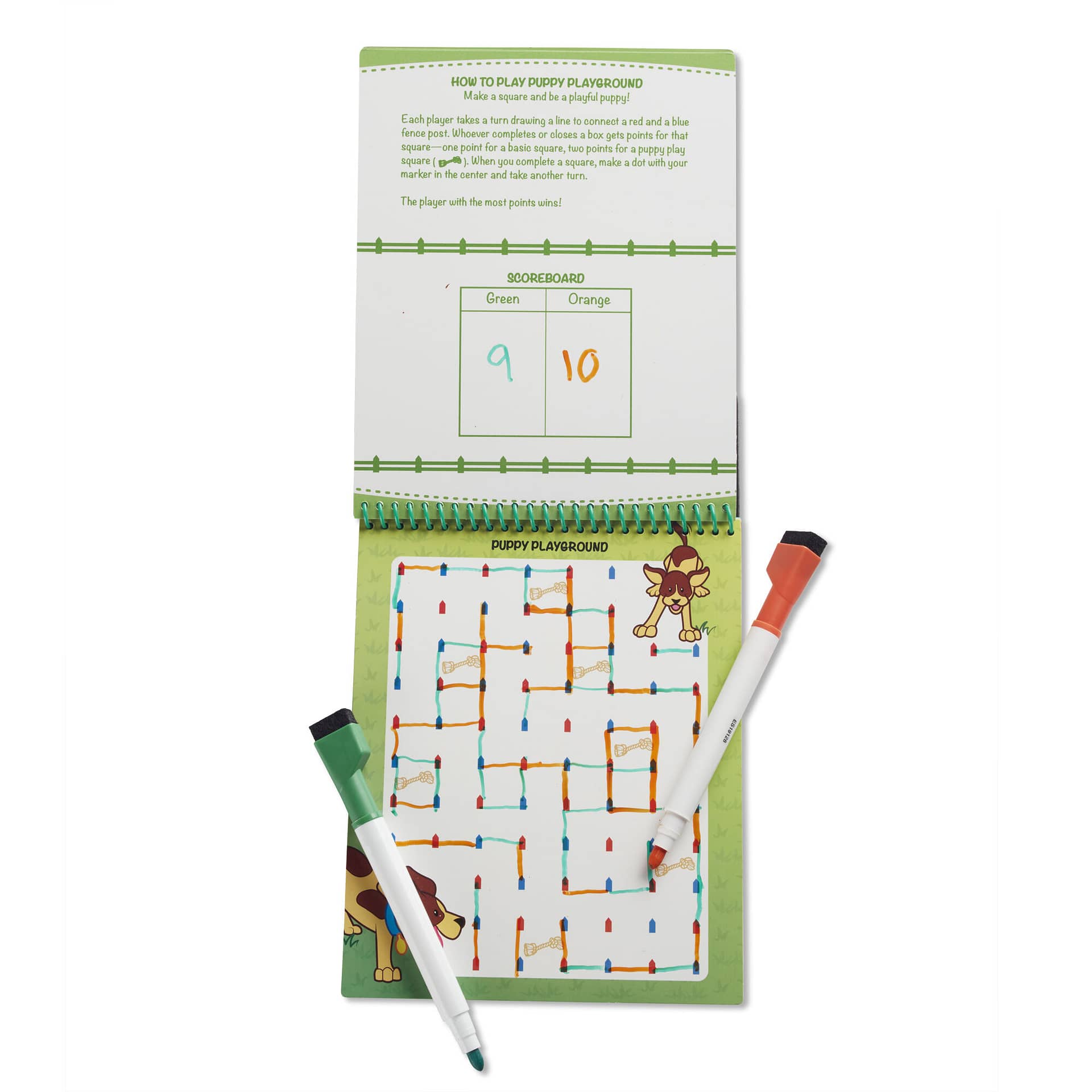 Melissa & Doug - Animal Games Wipe-off Activity Pad - On The Go Travel Activity