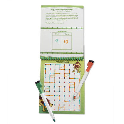 Melissa & Doug - Animal Games Wipe-off Activity Pad - On The Go Travel Activity