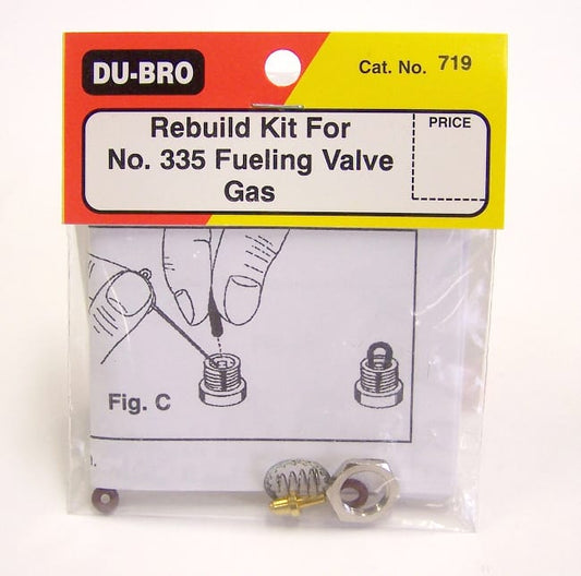 DUBRO -  719 REBUILD KIT #335 FUEL VALVE GAS (1 PC PER PACK) DB719
