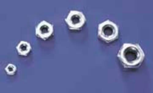 DUBRO -  3.0MM STEEL HEX NUTS  2105