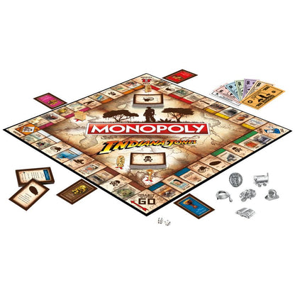 Monopoly -  Indiana Jones Board Game For 2-6 Players Hasbro