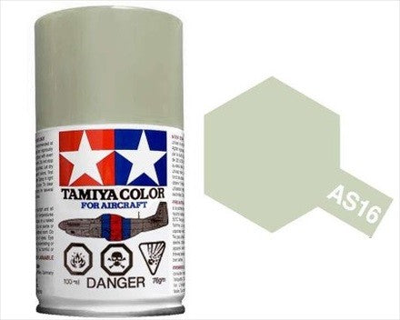 AS-16 TAMIYA ACRYLIC SPRAY PAINT 100ML (AIRCRAFT) LIGHT GRAY