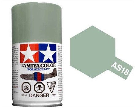 AS-18 TAMIYA ACRYLIC SPRAY PAINT 100ML (AIRCRAFT) LIGHT GRAY IJA