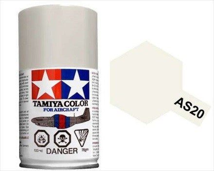 AS-20 TAMIYA  ACRYLIC SPRAY PAINT 100ML (AIRCRAFT) INSIGNIA WHITE (USN