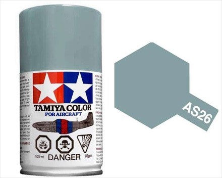 AS-26 TAMIYA  ACRYLIC SPRAY PAINT 100ML (AIRCRAFT) LIGHT  GHOST GRAY