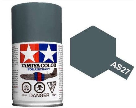 AS-27 TAMIYA   ACRYLIC SPRAY PAINT 100ML (AIRCRAFT) GUNSHIP GRAY 2