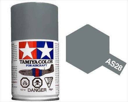 AS-28 TAMIYA ACRYLIC SPRAY PAINT 100ML (AIRCRAFT) MEDIUM GRAY