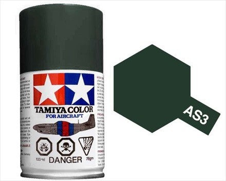 AS-3 TAMIYA ACRYLIC SPRAY PAINT 100ML (AIRCRAFT) GRAY GREEN
