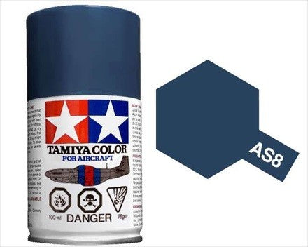 AS-8 TAMIYA  ACRYLIC SPRAY PAINT 100ML (AIRCRAFT) NAVY BLUE