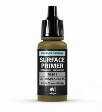 VALLEJO ACRYLIC POLYURETHANE - PRIMER  EARTH GREEN (EARLY) 70611