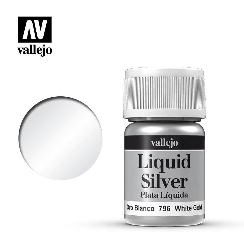 VALLEJO MODEL LIQUID METALLIC WHITEGOLD AV70796 35ML