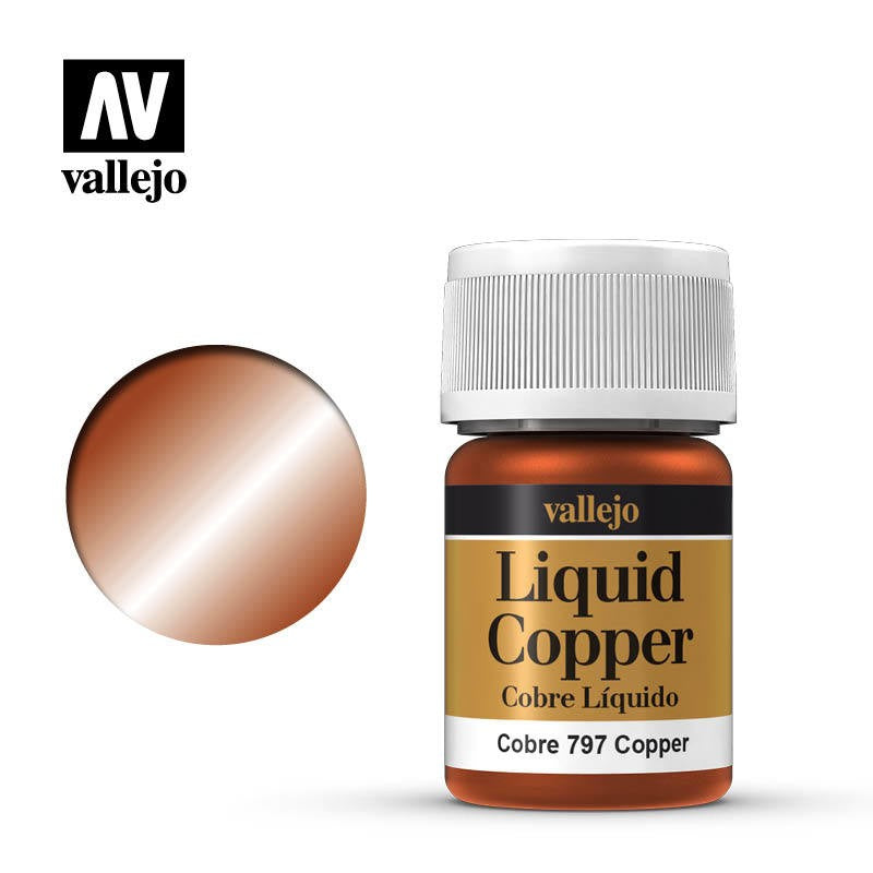 VALLEJO MODEL LIQUID METALLIC COPPER AV70797 35ML