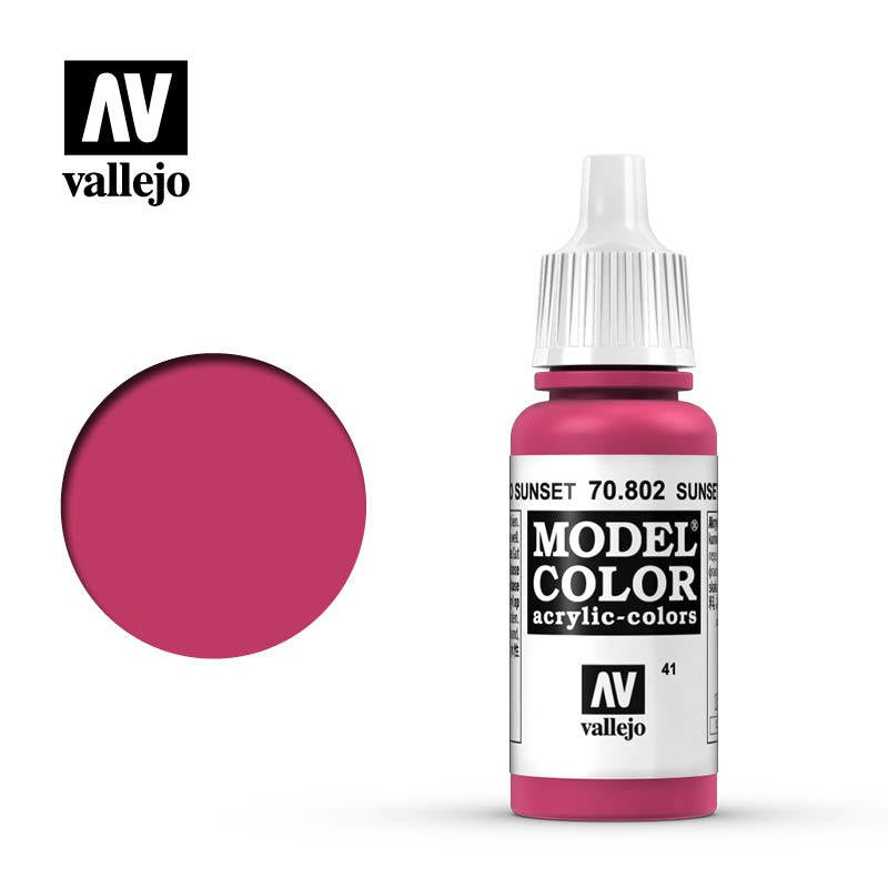 VALLEJO MODEL COLOR SUNSET RED 17ML AV70802