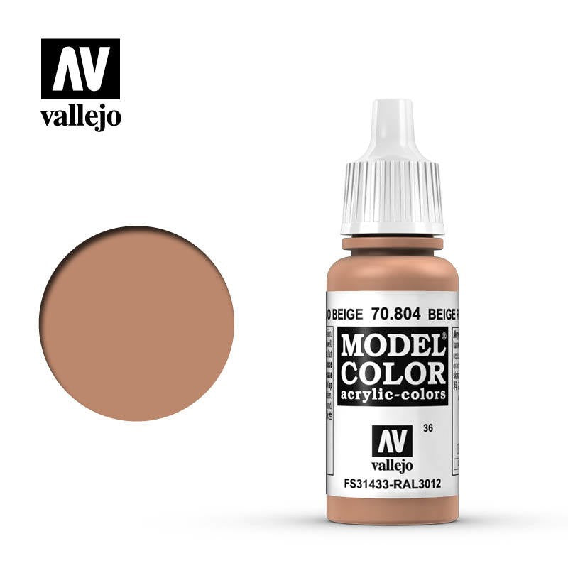 VALLEJO MODEL COLOR BEIGE RED 17ML AV70804