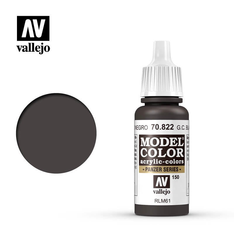 VALLEJO MODEL COLOR GERMAN BLACK BROWN AV70822