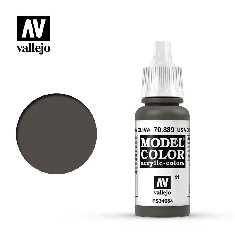 VALLEJO MODEL COLOR USA OLIVE DRAB17ML AV70889