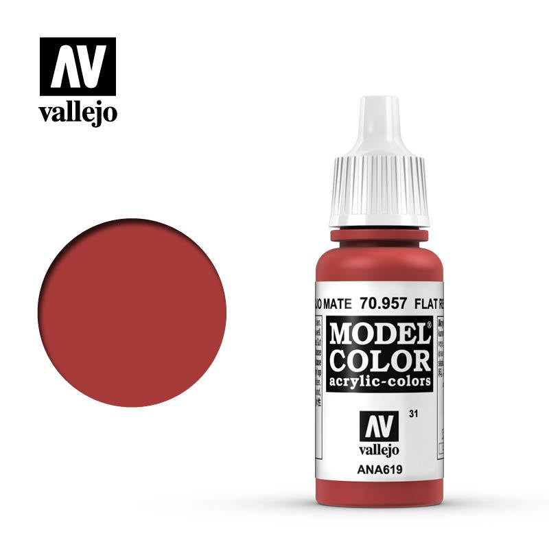 VALLEJO MODEL COLOR FLAT RED 17ML AV70957
