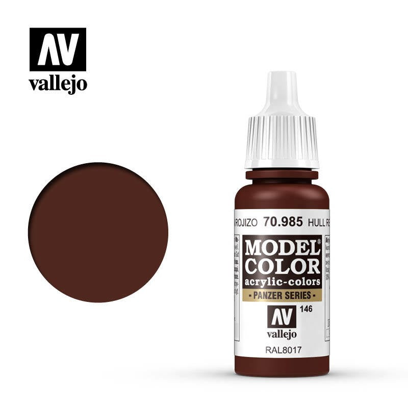 VALLEJO MODEL COLOR HULL RED 17ML AV70985