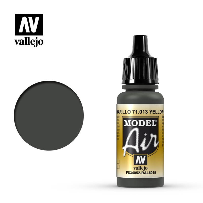 VALLEJO MODEL AIR ACRYLIC PAINT YELLOW OLIVE 71013