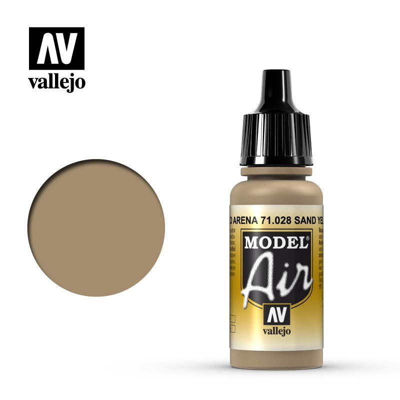 VALLEJO MODEL AIR ACRYLIC PAINT SAND YELLOW 71028