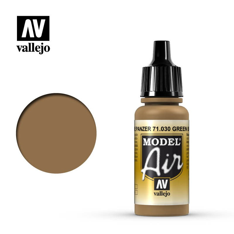 VALLEJO MODEL AIR ACRYLIC PAINT GREEN BROWN 71030