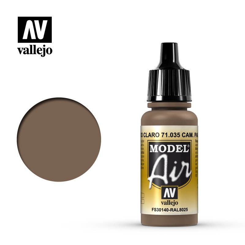 VALLEJO MODEL AIR ACRYLIC PAINT CAMO L/BROWN 71035
