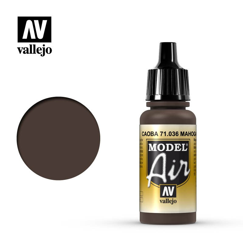 VALLEJO MODEL AIR ACRYLIC PAINT MAHAGONY 71036