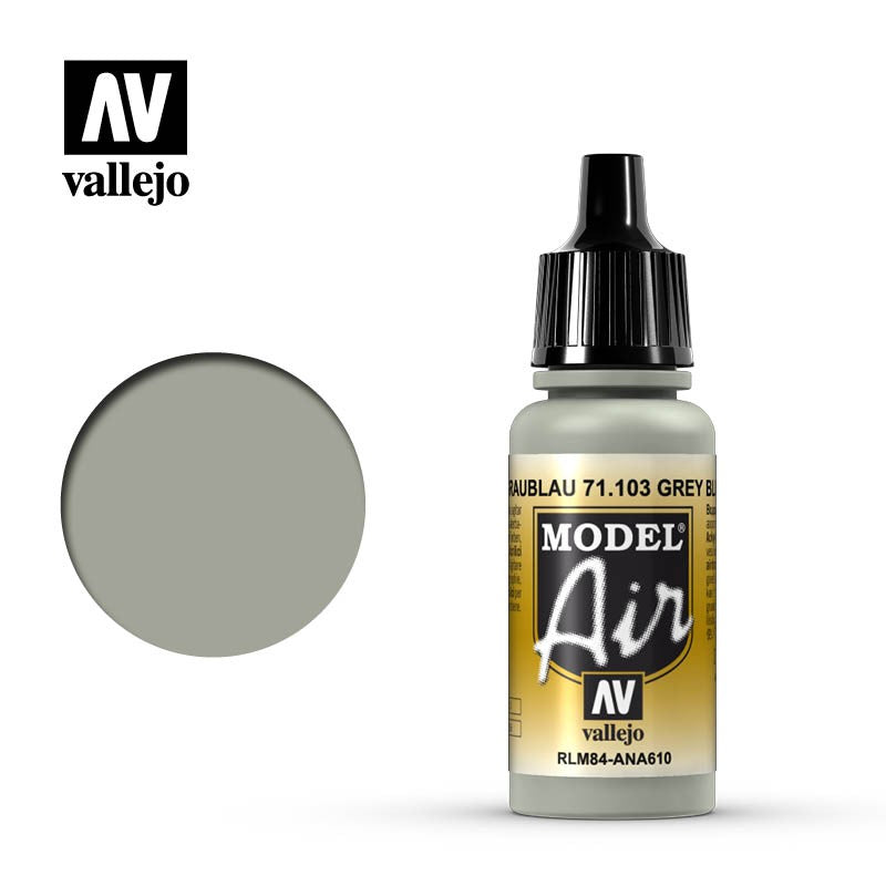 VALLEJO MODEL AIR ACRYLIC PAINT GREY RLM 84 71103